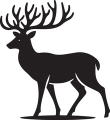 Deer silhouette icon, vector illustration design. Deer Silhouette Vector Illustration. Deer icon vector. 