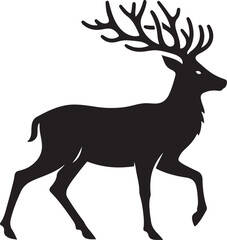 Deer silhouette icon, vector illustration design. Deer Silhouette Vector Illustration. Deer icon vector. 
