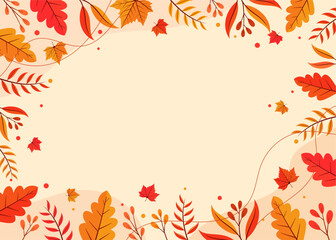 background design with autumn theme	