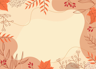 background design with autumn theme	