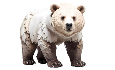 Naklejka premium close up of a white bear