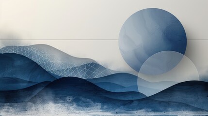 Abstract background with smooth shapes