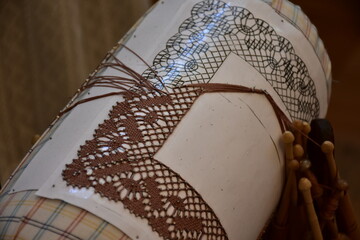 old craftsmanship and skill - bobbin lacemaking