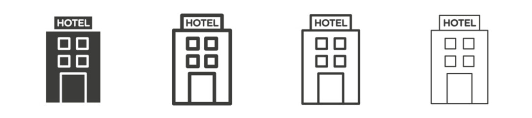 Hotel vector icon