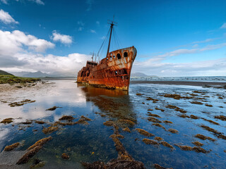 shipwreck on the beach