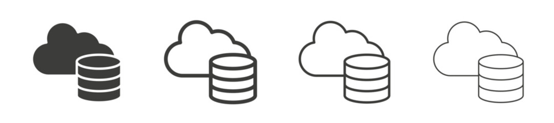 Cloud server vector icon