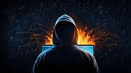 Good protection from hacker attack, cybersecurity concept, data protection or firewall, Hack.