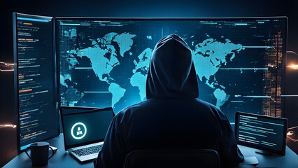 Good protection from hacker attack, cybersecurity concept, data protection or firewall, Hack.