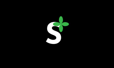S Leaf Logo Initial Green Nature
