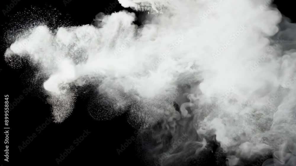 Poster captivating black and white fluid motion creating artistic patterns