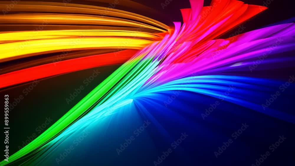 Aufkleber bold and vibrant abstract art in dynamic motion display