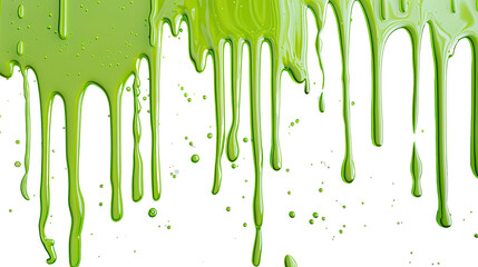 Green paint leaking transparent background transparent background