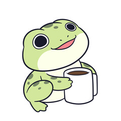 Adorable cute frog cartoon celebrating perfect for t-shirt printing, stickers, screen printing, totebags