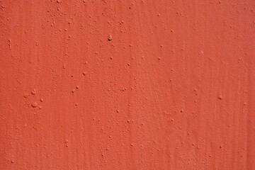 Construction and renovation work, metal rough canvas with dents and painted brown paint.