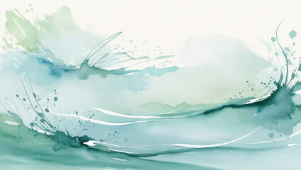 A soft, whimsical watercolor wash background