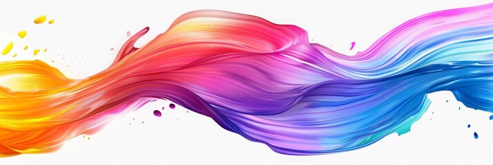 Fototapeta premium Abstract Colorful Swirling Paint Strokes