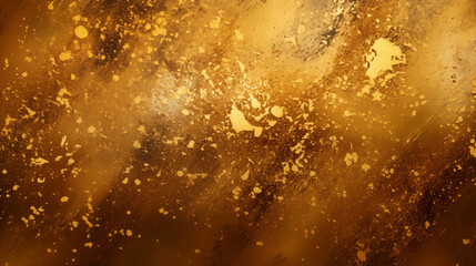 Golden Abstract Texture with Speckled Patterns and Shimmering Effects