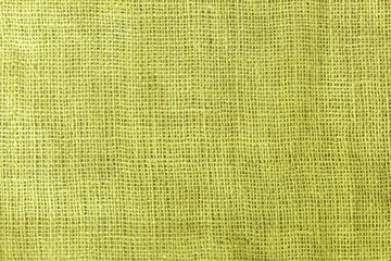 texture fabric burlap for sewing green background color macro