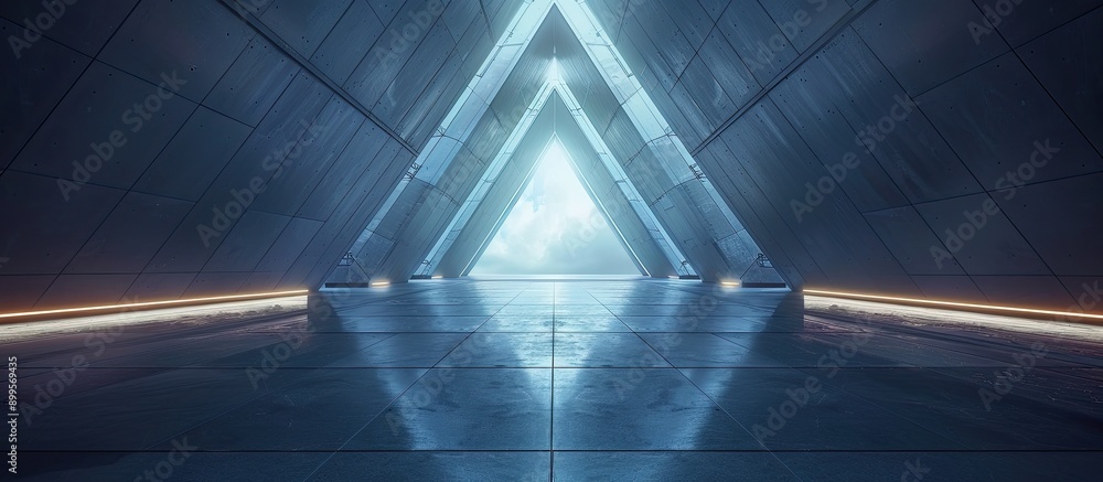 Aufkleber hope illuminates the path toward a sustainable energy future in a triangular maze