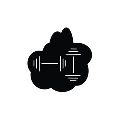 dumbbell vector type icon