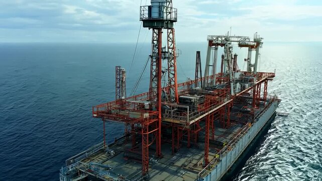 Inspection of ipe work and exhaust issues on offshore platform in open waters