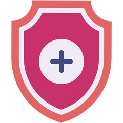 Vector Icon Medical Insurance, Shield, Insurance, Security, Healthcare and Medical, Protected