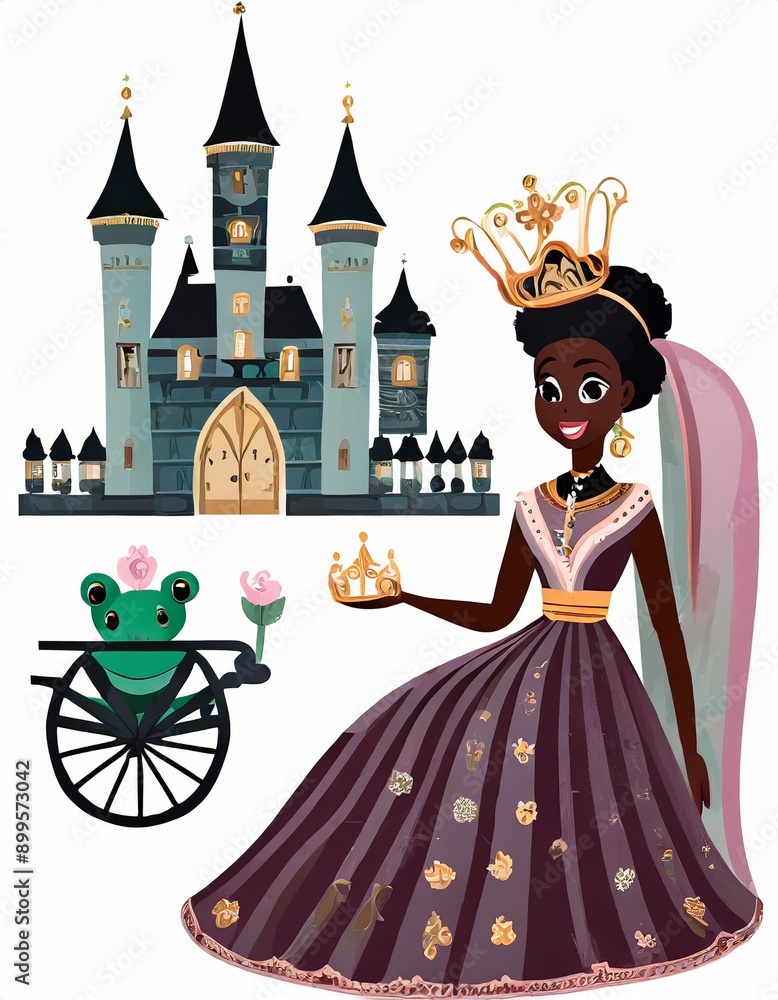 Poster princess in the castle