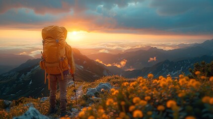 Breathtaking Sunrise Trekking Experience in Majestic Mountains