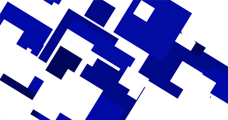 a blue background with squares on it