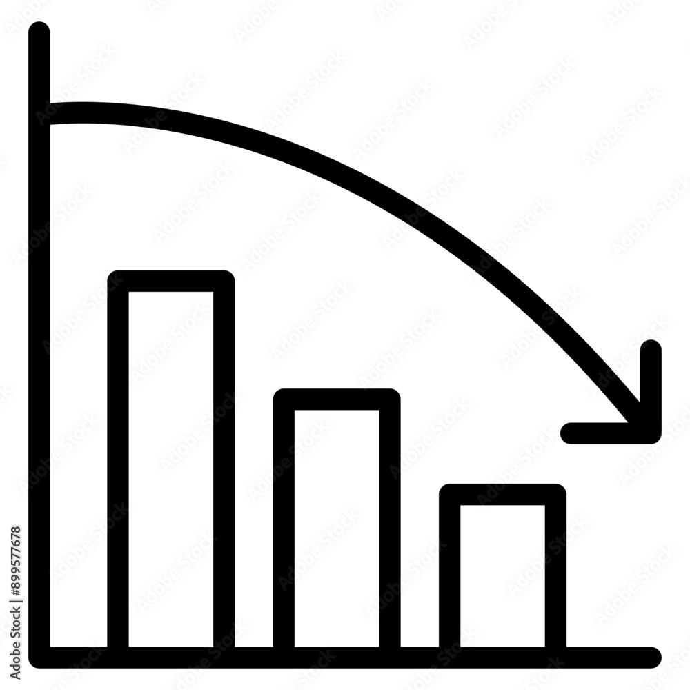 Wall mural graph icon