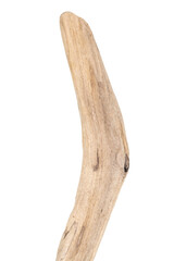 Part of driftwood isolated on white