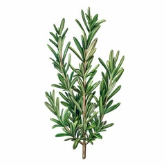 Fototapeta premium A beautiful drawing of a rosemary plant