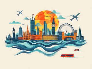 Panorama of London England