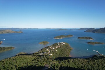 Obraz premium Aerial photo of Shute Harbour Queensland Australia
