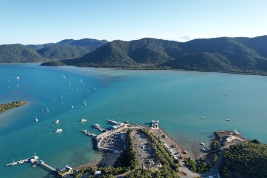 Aerial photo of Shute Harbour Queensland Australia