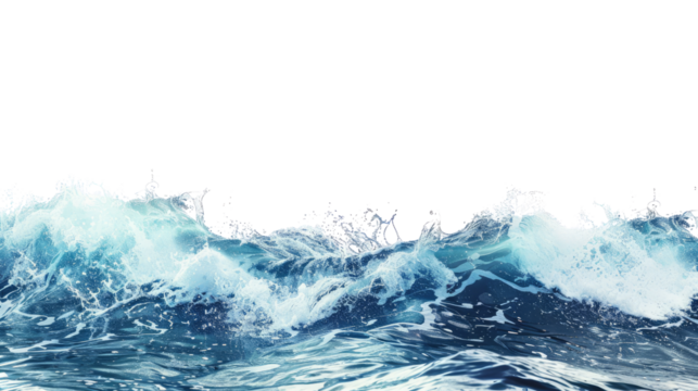 sea ​​wave transparent background
