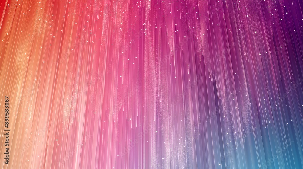 Poster an abstract background of vertical lines in red, purple, and blue with a gradient from dark to light