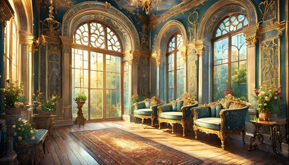 Fototapeta premium interior of room