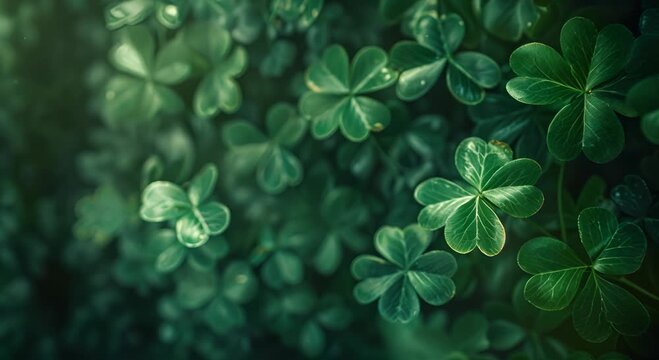 A close up of green leaves with four pointed tips