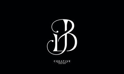 BJ, JB, B, J, Abstract Letters Logo Monogram