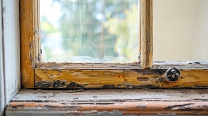 Replacing Weather Seal Putty in Wooden Window Frames