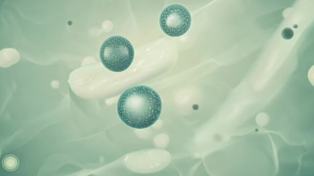 Proteins and molecules interacting in cellular environment