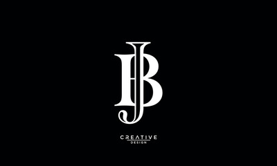 BJ, JB, B, J, Abstract Letters Logo Monogram