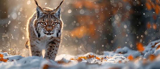 Lynx in Winter Wonderland