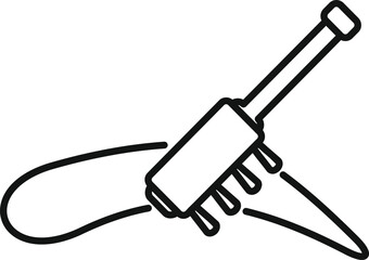 Electric shoe brush removing dirt from footwear, simplifying shoe care