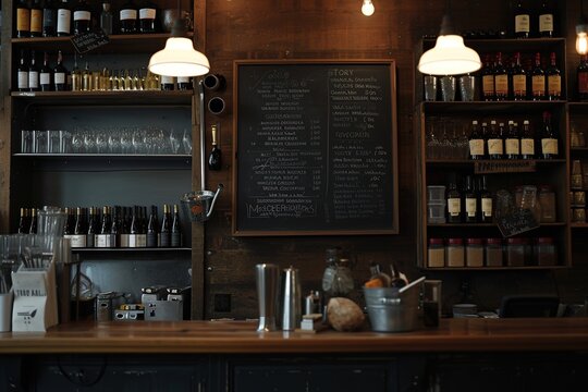 Use the chalkboard for a dynamic restaurant menu that can be easily updated with daily specials or seasonal offerings.