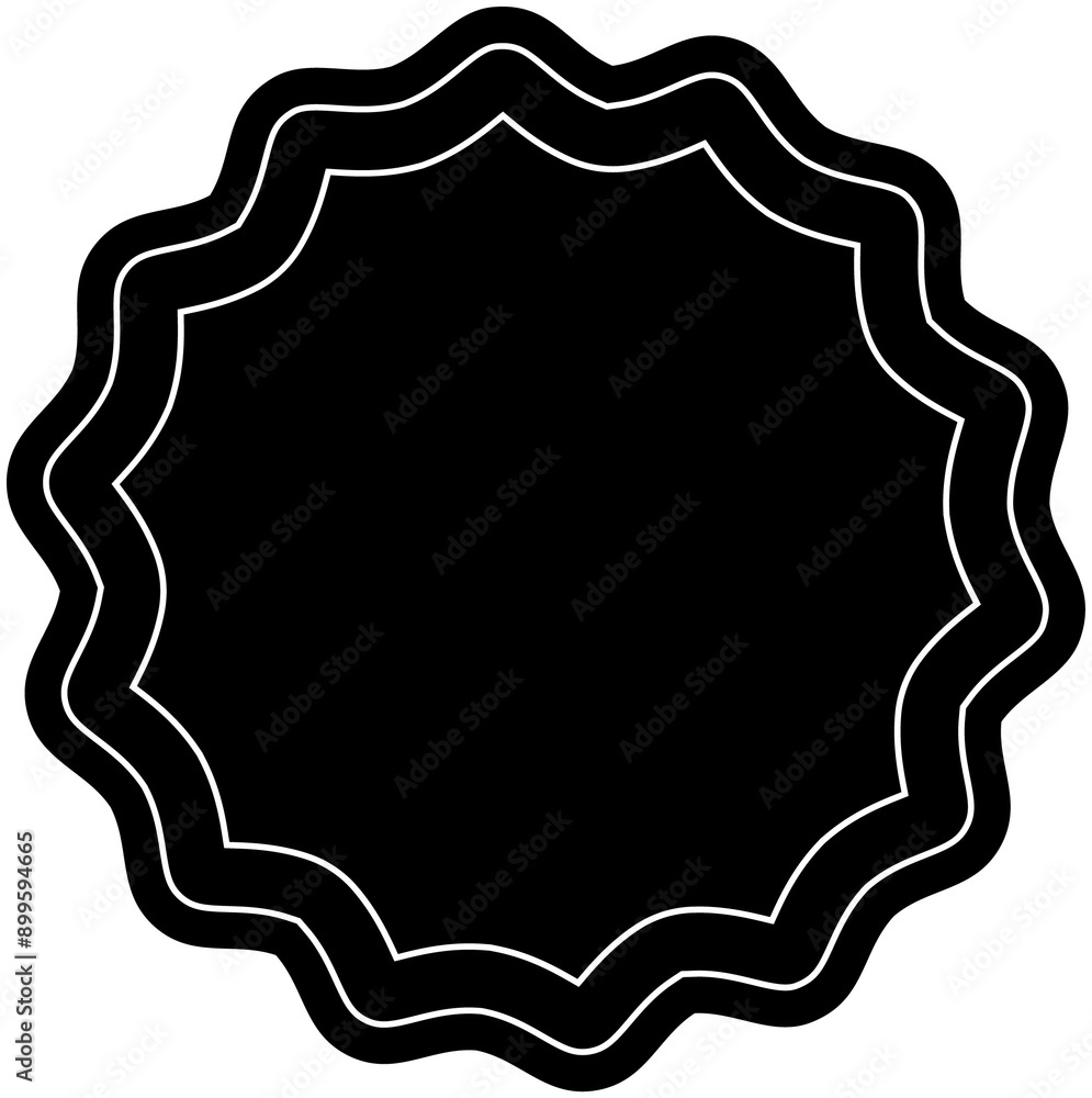 Poster empty frame icon in outline style. it’s also the template for modification and customizing .