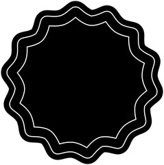 Empty frame icon in outline style. It’s also the template for modification and customizing .