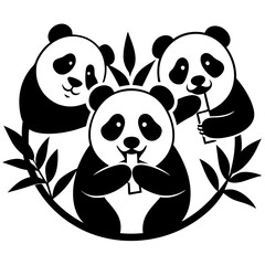 panda bear Vector