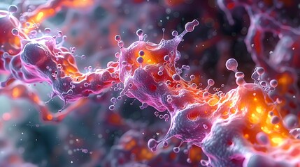 Obraz premium Abstract Cellular Structure.